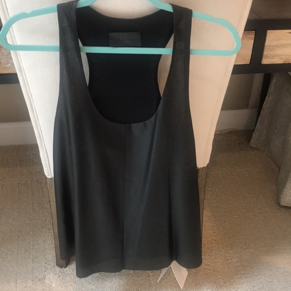 Alexis Black Leather Racer Back Top. Medium. New with Tags. - Picture 4 of 12